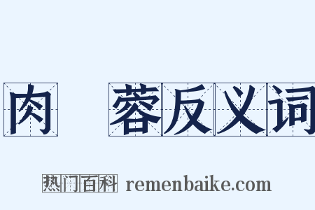 肉蓯蓉反义词是什么意思的图片